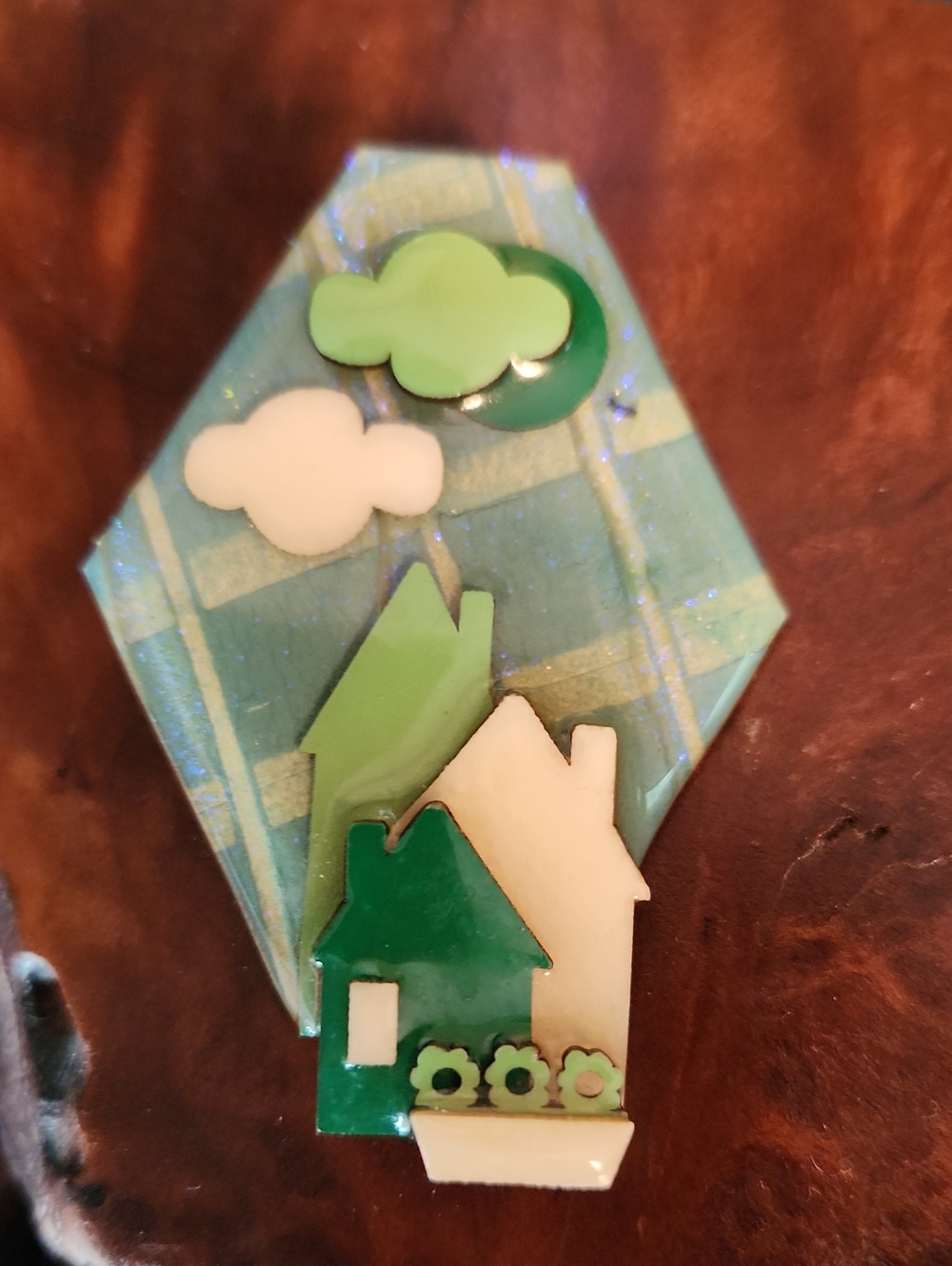 House Pins By Lucinda Detailed Brooch